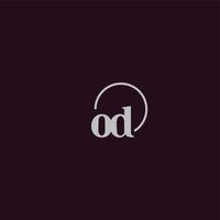 OD initials logo monogram vector