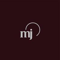 MJ initials logo monogram vector