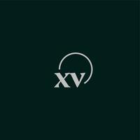 XV initials logo monogram vector