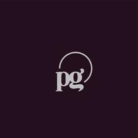 PG initials logo monogram vector