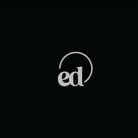 ED initials logo monogram vector