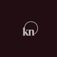 KN initials logo monogram vector