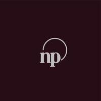 NP initials logo monogram vector