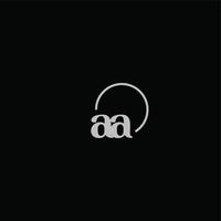 AA initials logo monogram vector