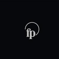 FP initials logo monogram vector