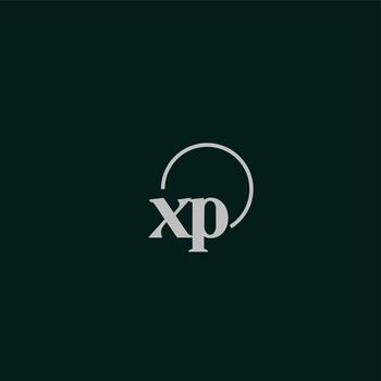 XP initials logo monogram vector