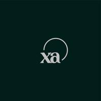 XA initials logo monogram vector