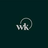 WK initials logo monogram vector