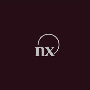 NX initials logo monogram vector