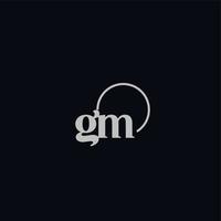 GM initials logo monogram vector