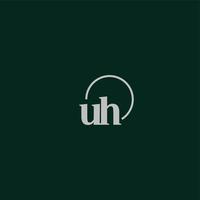 UH initials logo monogram vector