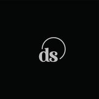 DS initials logo monogram vector