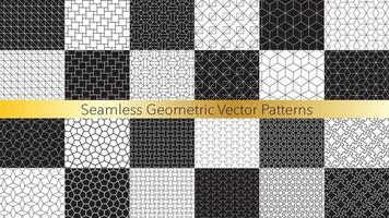 seamless geometric vector patterns