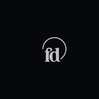 FD initials logo monogram vector