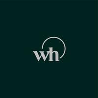 WH initials logo monogram vector