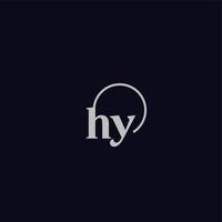 HY initials logo monogram vector