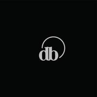 monograma del logotipo de las iniciales db vector