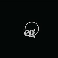 EG initials logo monogram vector