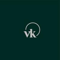 VK initials logo monogram vector