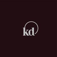 KD initials logo monogram vector