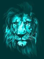 Lion head vector illustration