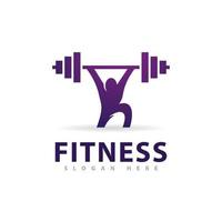 plantilla de diseño del logotipo del gimnasio, símbolos creativos del club de fitness vector