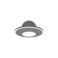 Ufo logo icon design illustration template vector