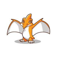 pterosaure cute vector illustration design