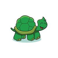 turtle cute cartoon mascot vector illustration design