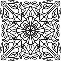 Mandala Illustration. Round Ornament Pattern vector