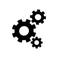 Gear icon isolated on white background. vector