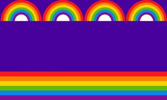 comunidad del orgullo gay lgbtqi. símbolo multicolor de la bandera del arco iris del orgullo gay. vector