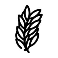 rosemary leaves line icon vector illustration