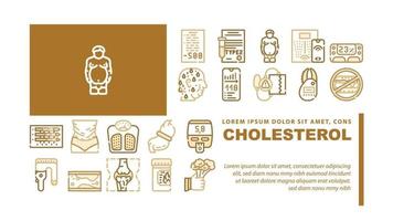 Cholesterol Overweight Landing Header Vector