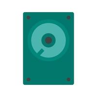 Hard Disk Flat Multicolor Icon vector