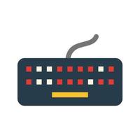 Keyboard Flat Multicolor Icon vector