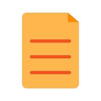 Documents Flat Multicolor Icon vector