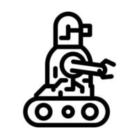 robot technology line icon vector illustration