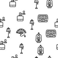 Retro Stuff Devices Vector Seamless Pattern