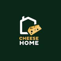 logotipo de queso casero vector