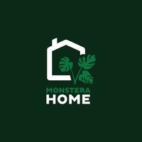 Home Monstera Logo vector