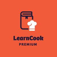 aprende a cocinar logo vector
