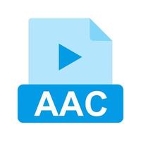 AAC Flat Multicolor Icon vector