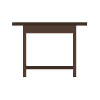 Simple Desk Flat Multicolor Icon vector