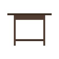 Simple Desk Flat Multicolor Icon vector