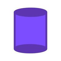 Cylinder Flat Multicolor Icon vector