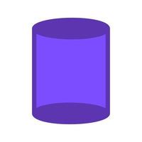 Cylinder Flat Multicolor Icon vector