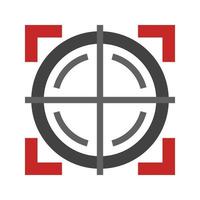 Target Flat Multicolor Icon vector