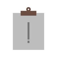 Assignment Late Flat Multicolor Icon vector