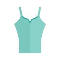 Ladies Vest Flat Multicolor Icon vector